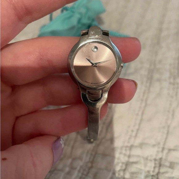 Movado pink faced rare watch - Picture 5 of 7